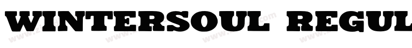 Wintersoul Regular字体转换